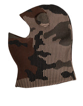 Dolce & Gabbana Multicolor Camouflage Balaclava Mask Men Cap One Size Hat